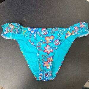 Calzedonia Blue Floral Bikini Bottom